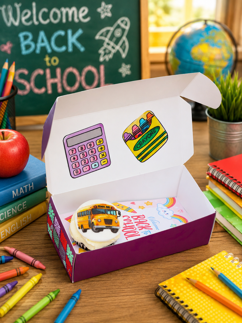 Back to School Cupcake Box