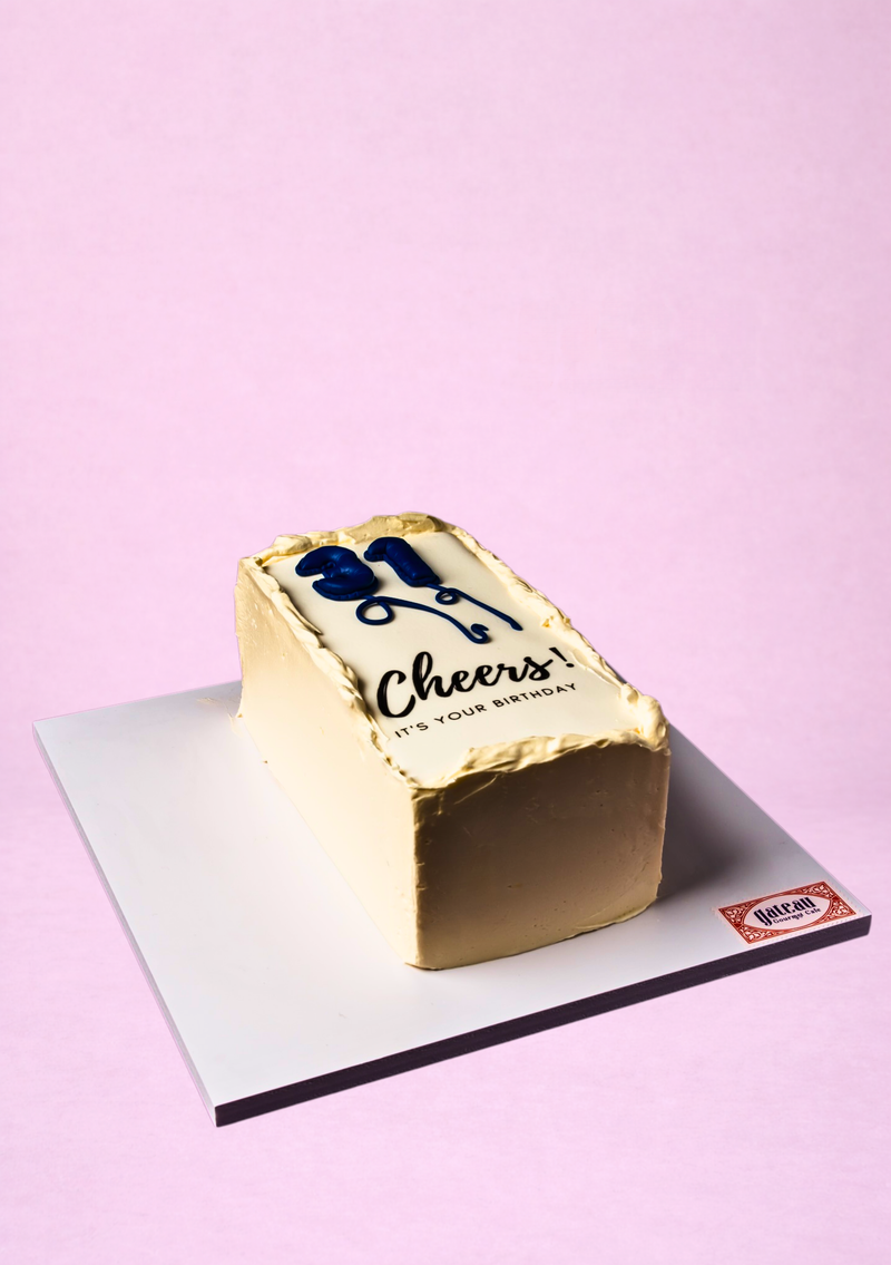 Cheers to my Birthday Cake — handcrafted by Gateau Gourmet in Abu Dhabi