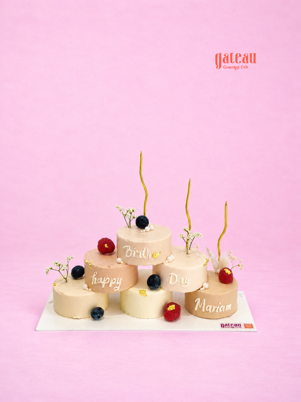 Pyramid Nano Cake — handcrafted by Gateau Gourmet in Abu Dhabi