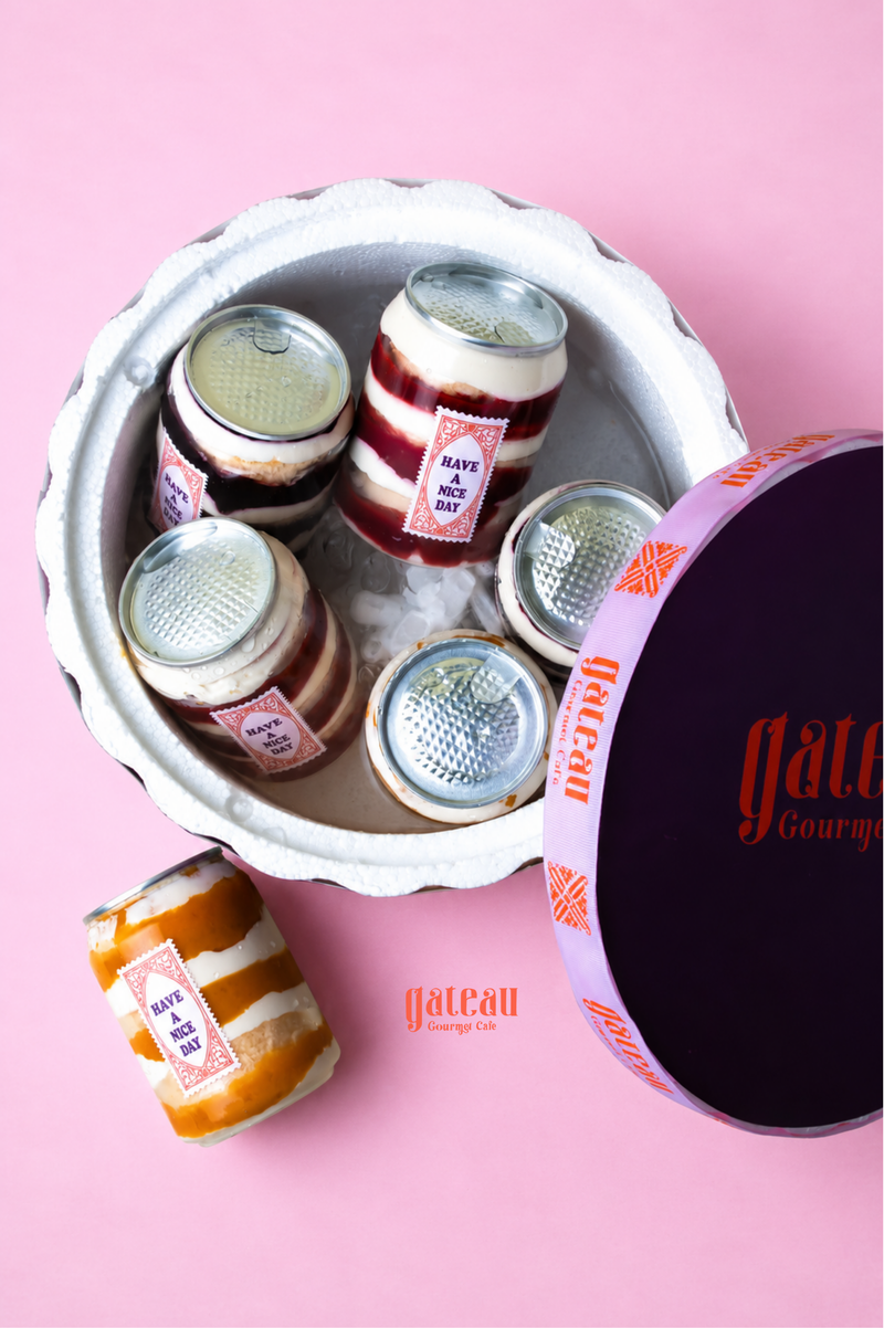 Summer Cake in Can — handcrafted by Gateau Gourmet in Abu Dhabi