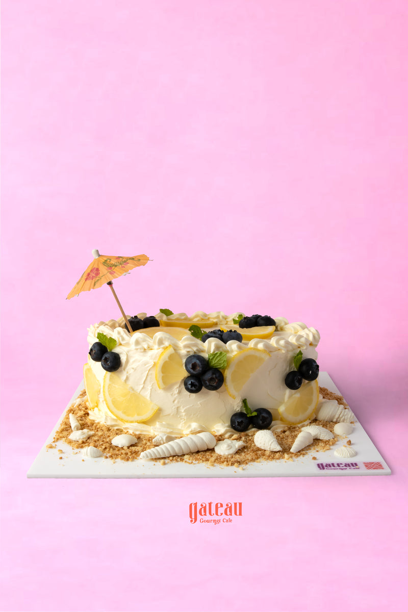 Lemon Flavored Cake with Blueberry — handcrafted by Gateau Gourmet in Abu Dhabi