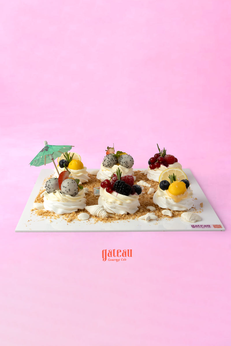 Summer Pavalova — handcrafted by Gateau Gourmet in Abu Dhabi