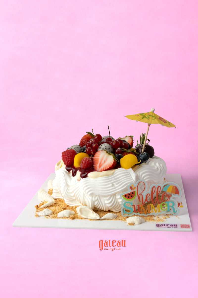 Berry Pavlova — handcrafted by Gateau Gourmet in Abu Dhabi