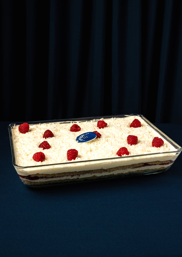 Coconut Cake With Raspberries