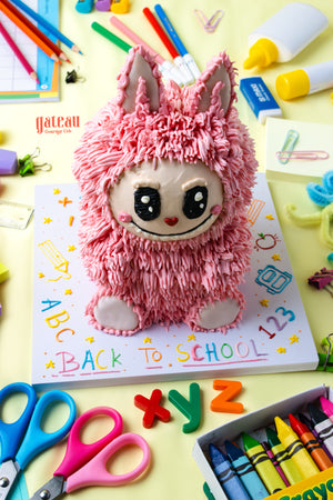 Labubu Back to School Theme Cake