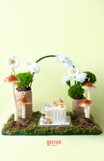 Woodsy Mushroom Cake with Arrangement