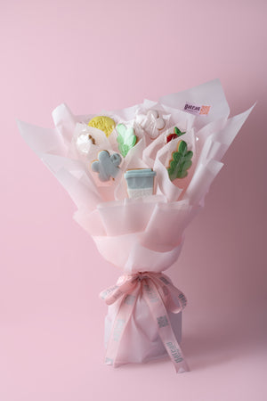 Teacher' Day Pink Cookies Bouquet