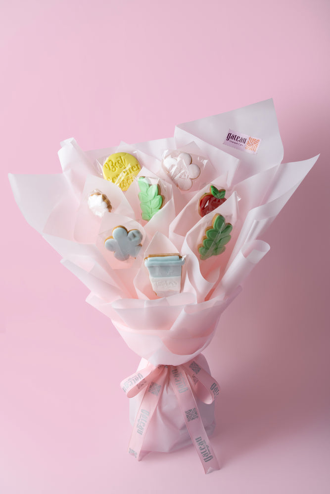 Teacher' Day Pink Cookies Bouquet