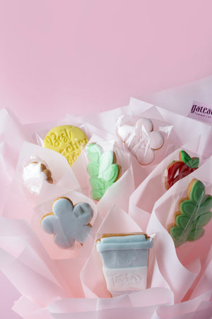 Teacher' Day Pink Cookies Bouquet