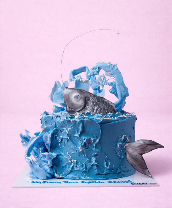 Reel-y Fun Fishing Cake — handcrafted by Gateau Gourmet in Abu Dhabi