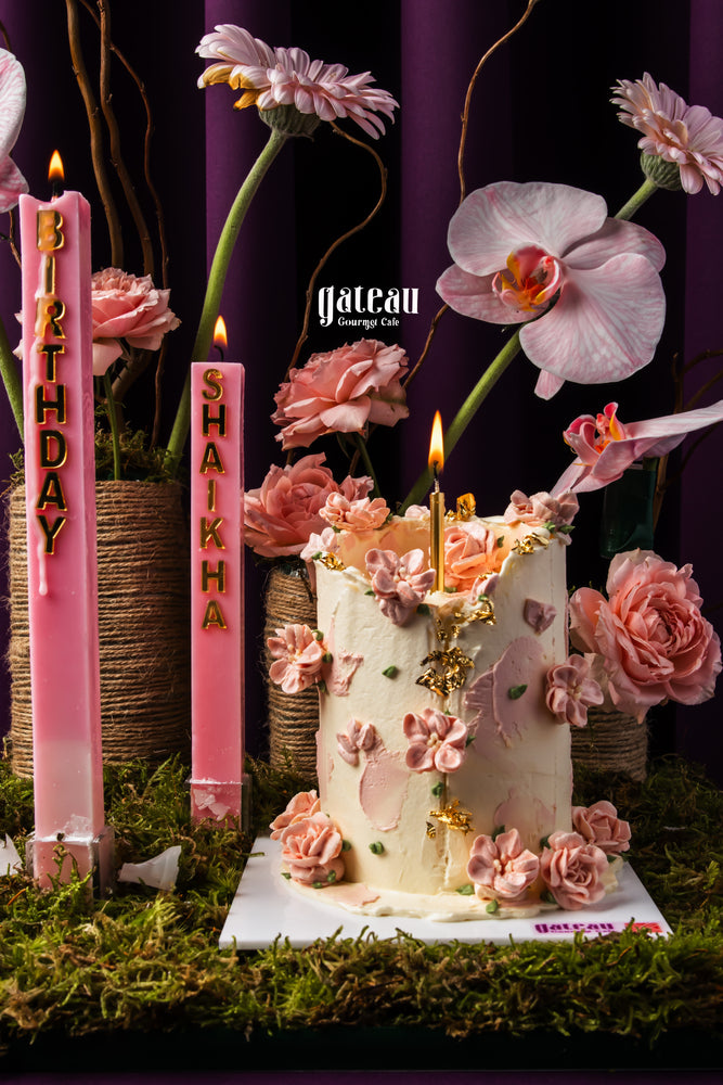 Pink Candlelight Garden Arrangement