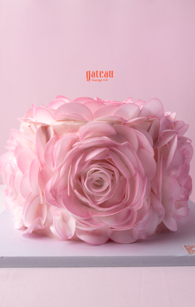 Blush Pink Rose Cake