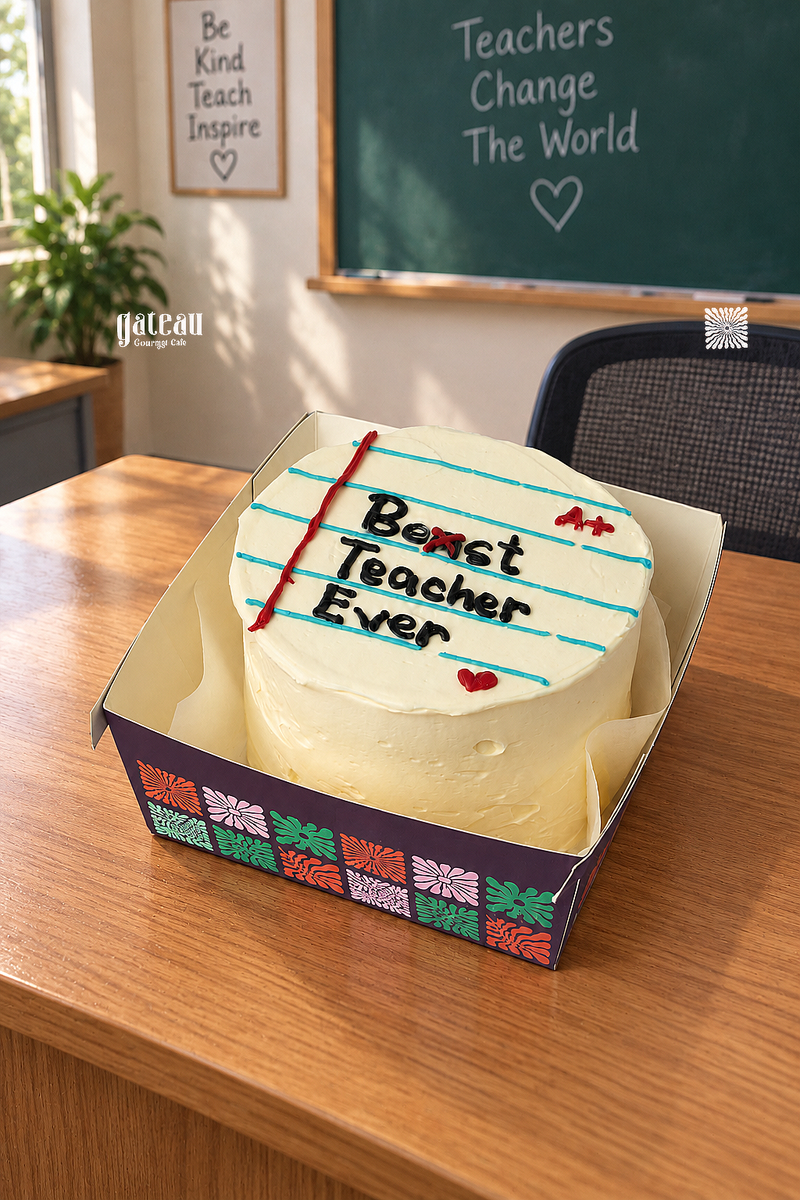 Teacher’s Day Notebook Cake