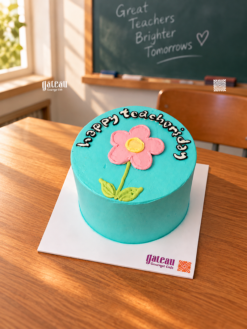 Happy Teacher’s Day Flower Cake