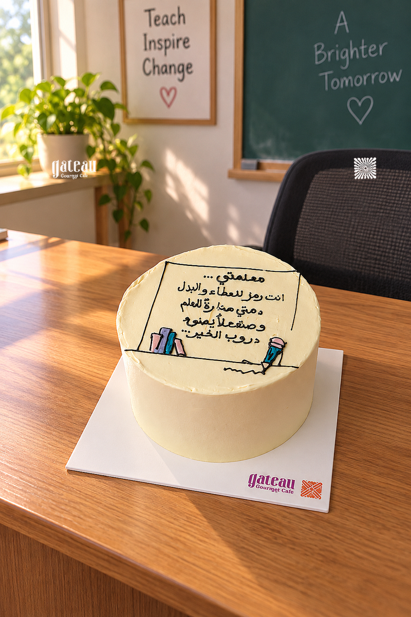 Teacher Appreciation Message Cake