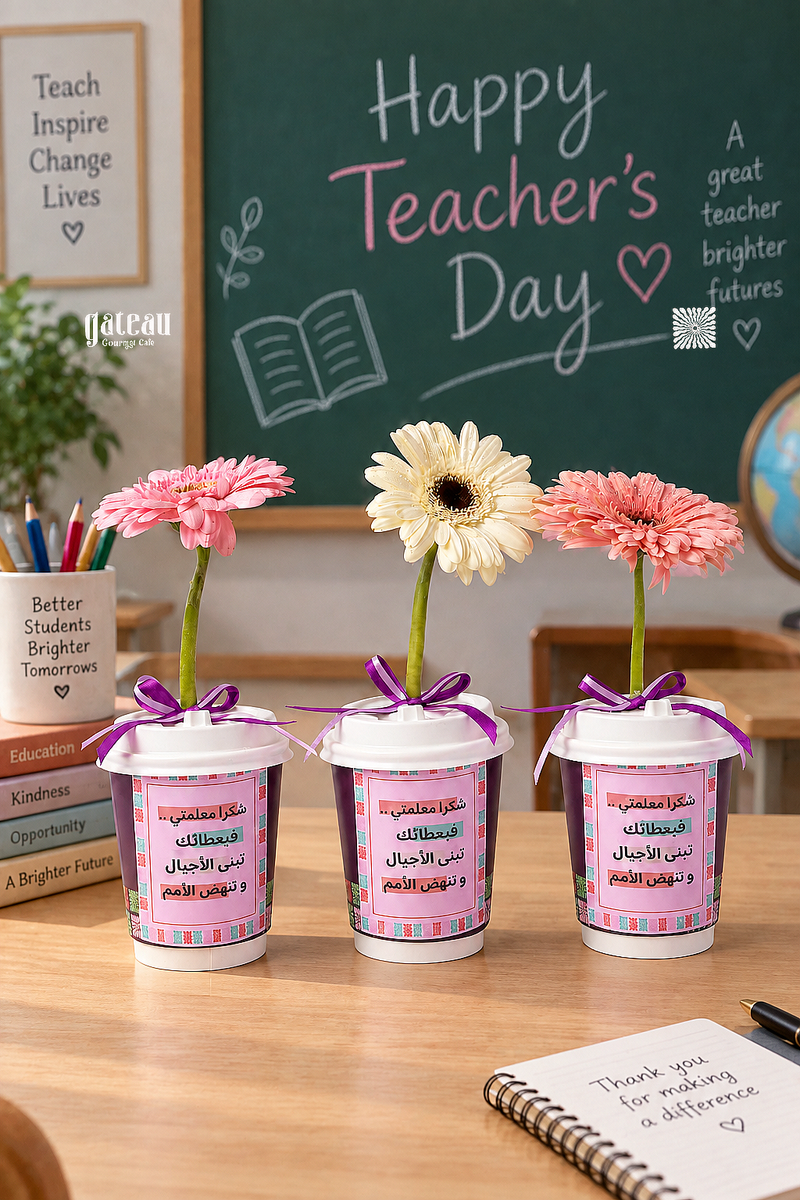 Teacher’s Day Floral Cup