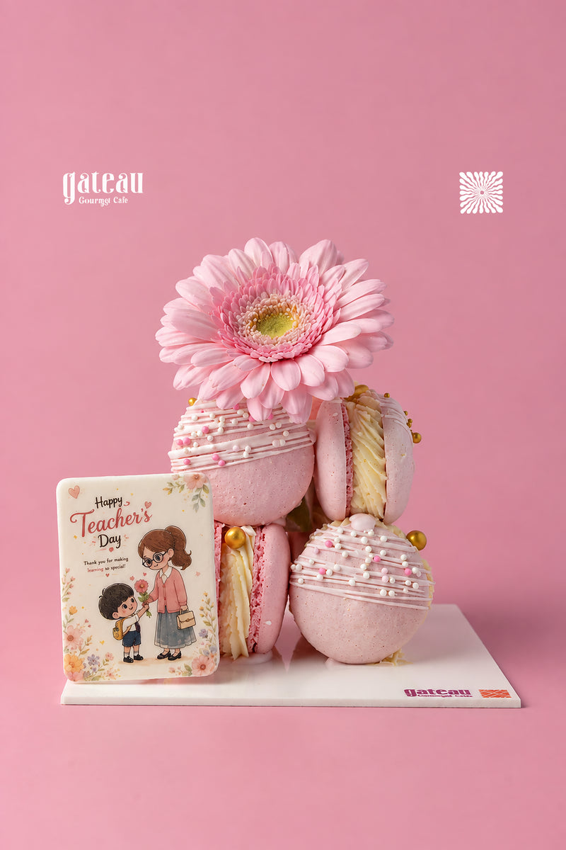 Teacher’s Day Floral Macaron Gift