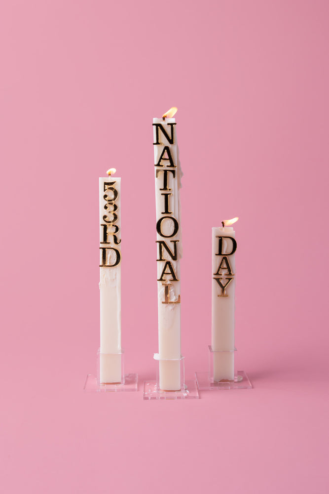 53rd National Day Candles