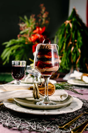 Cake in glass