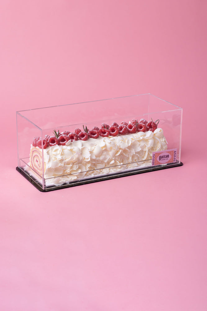 Raspberry Swiss Roll Cake
