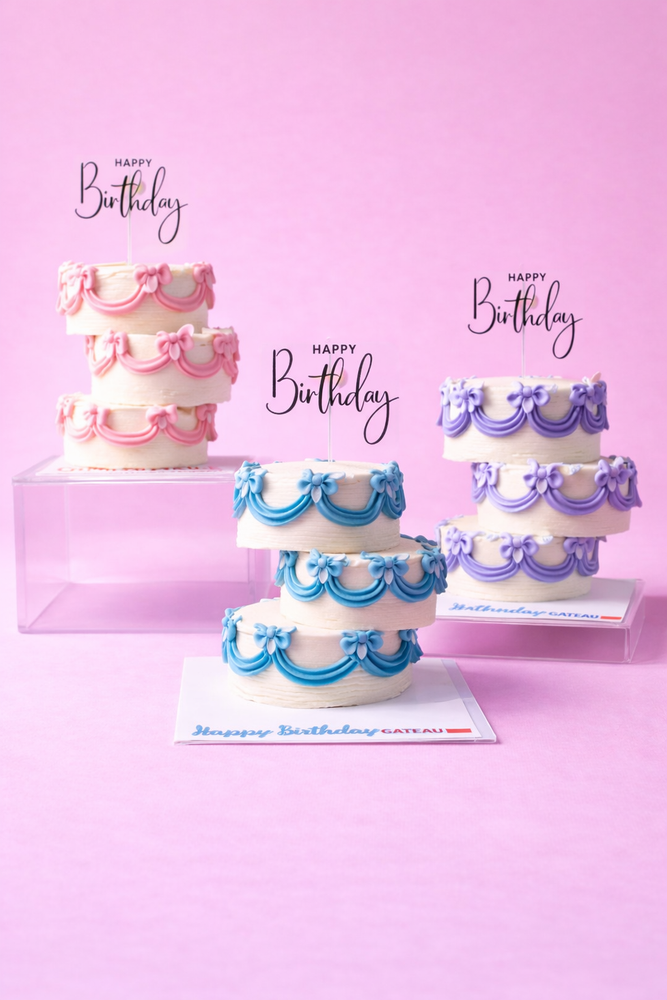 3-Layer Nano Curtain Cake | Gateau Gourmet