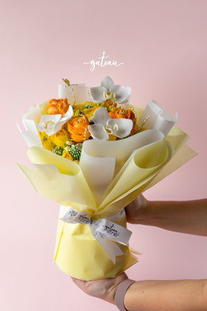 ORANGE AND YELLOW FLORAL BOUQUET
