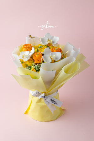 ORANGE AND YELLOW FLORAL BOUQUET