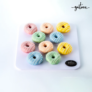 donut set in board