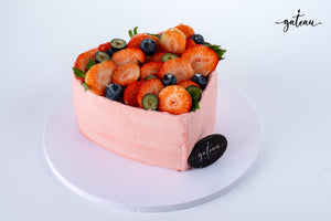 fresh strawberry on top