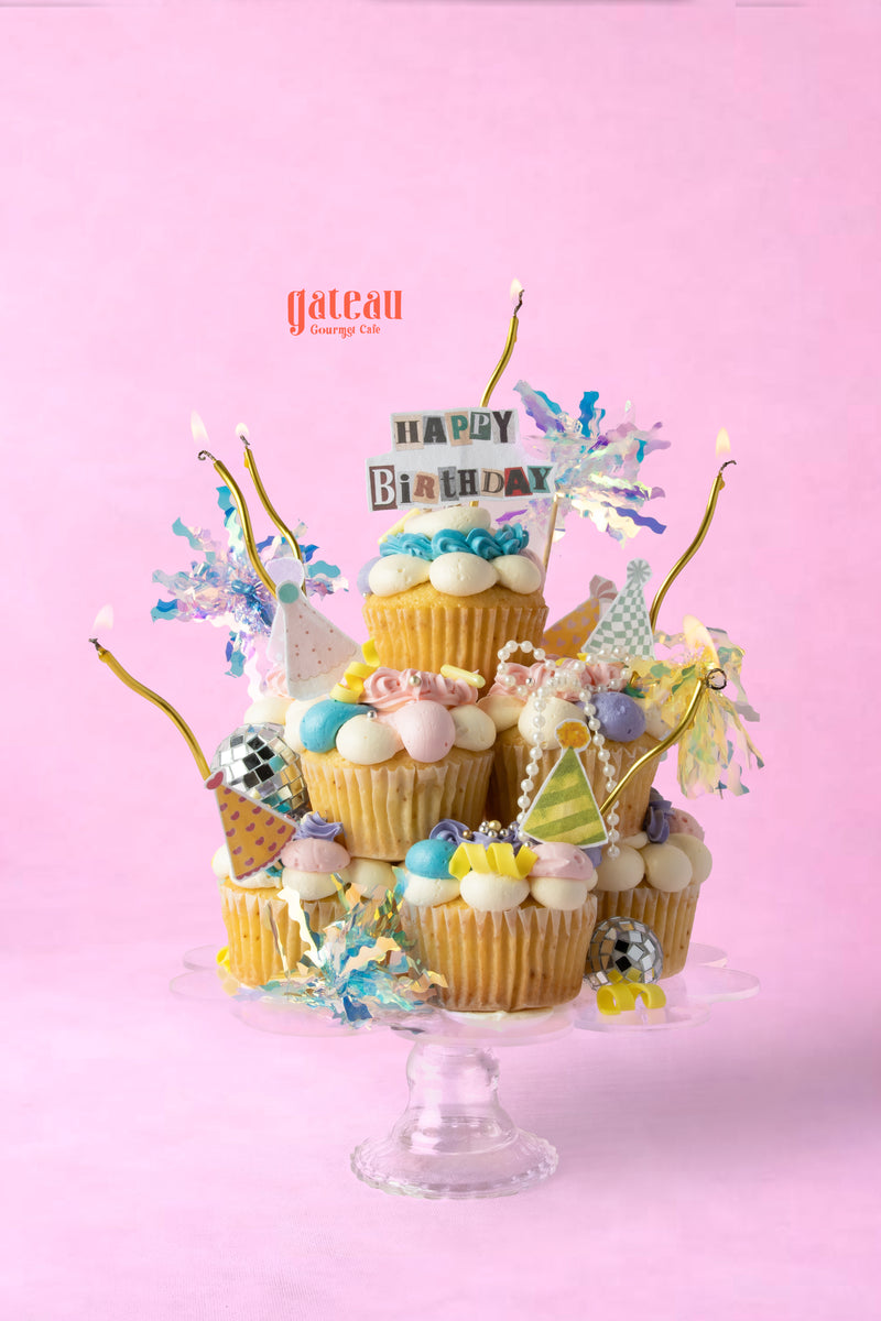 Birthday CupCakes — handcrafted by Gateau Gourmet in Abu Dhabi