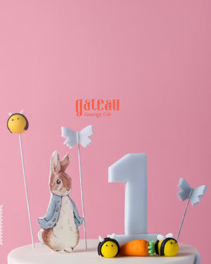 Peter Rabbit and Jemima Puddle Duck cake from Gateau Gourmet Cafe, perfect for a first birthday celebration