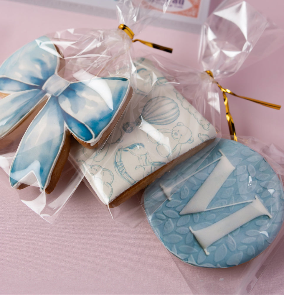 Gateau Gourmet Cafe custom decorated cookies online in various designs, beautifully packaged