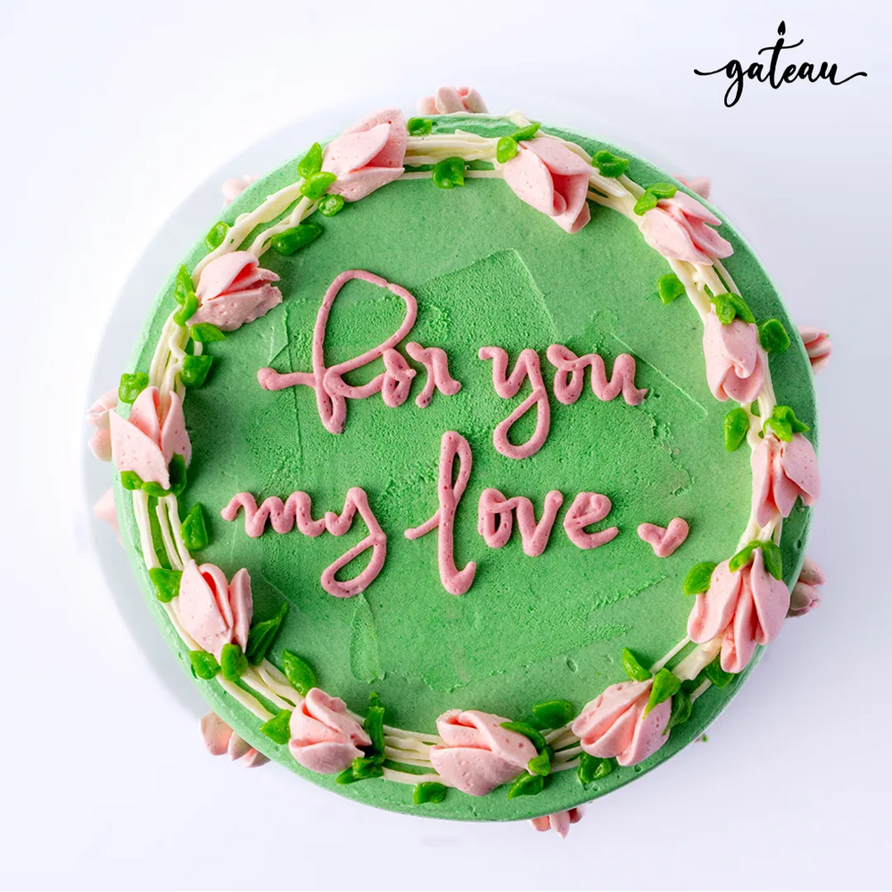 I Love You Flower Bundle Cake