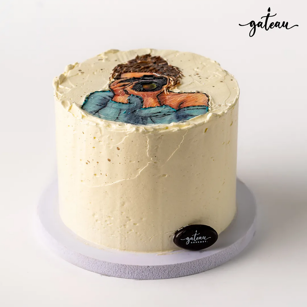 Delicious custom photo cakes from Gateau Gourmet Cafe featuring a unique edible image design