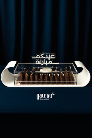 Kunafa pistachio cake from Gateau Gourmet Cafe with a festive design for special occasions