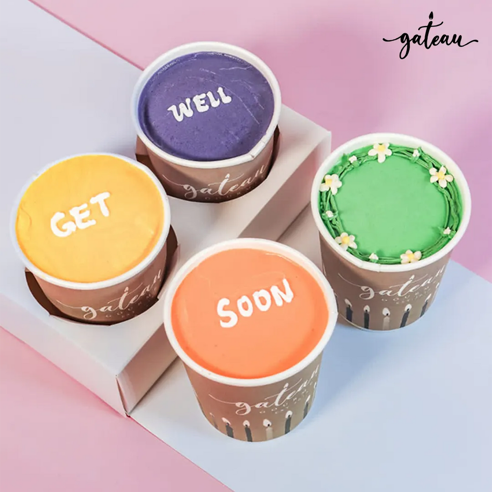 Colorful personalized cupcake cups with cheerful messages for celebrations and special occasions