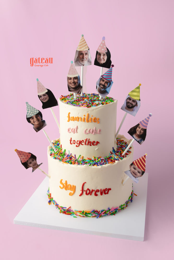 Family Celebration Cake - Custom Birthday Cake for Families | Gateau ...