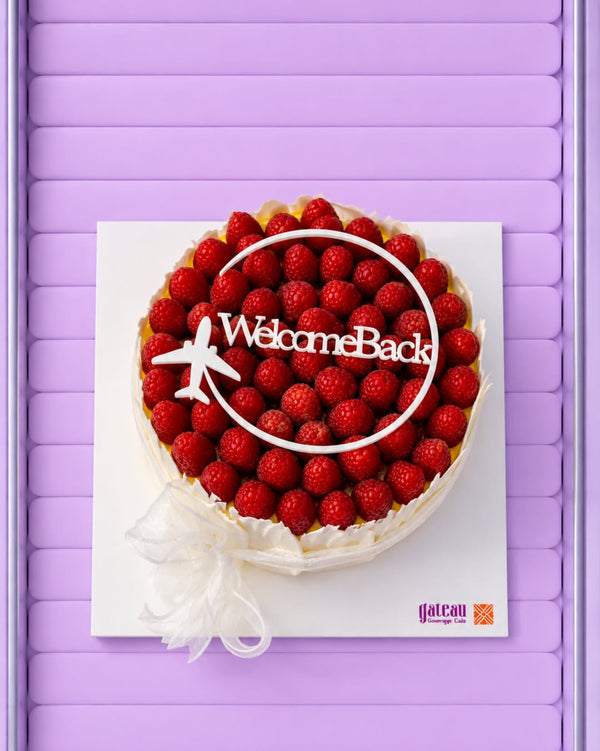 Raspberry Welcome Back Cake