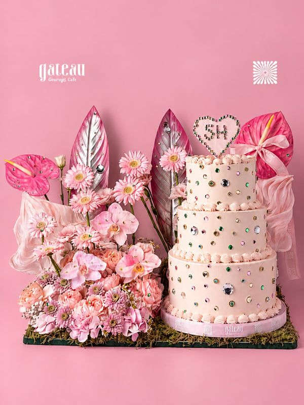 Gems Cake with Arrangement