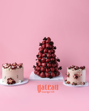 Cake With Strawberry Tower