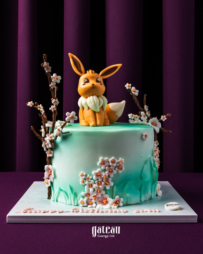 Pokemon On Its Nature Cake