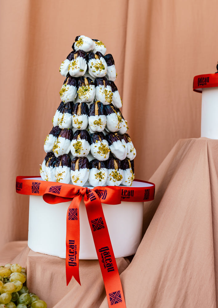 Gateau Gourmet Cafe stunning cake designed as a fruit tower, perfect for a guilt free fruit dessert