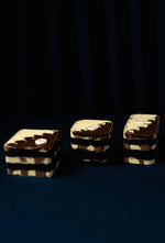 Delicious Kinder Chocolate Treats layered with creamy chocolate and vanilla flavors from Gateau Gourmet Cafe