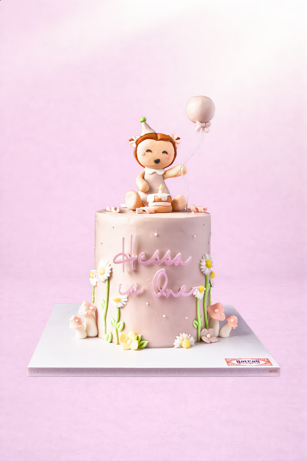 Baby Girl is One — handcrafted by Gateau Gourmet in Abu Dhabi