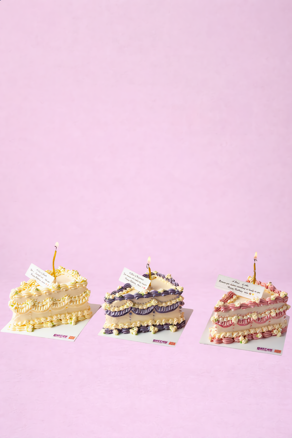 Slice Birthday Cake — handcrafted by Gateau Gourmet in Abu Dhabi