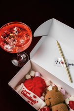 Lazy Bear Heart With Candle dessert box featuring marshmallows and a teddy bear for special occasions