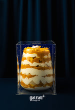 Delicious Mango Goblet dessert from Gateau Gourmet Cafe with layers of mango and cream
