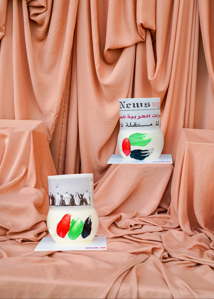 National Day lamp cake from Gateau Gourmet Cafe with vibrant colors and artistic design