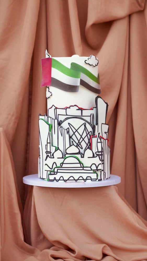 
            
                Load and play video in Gallery viewer, AUH Skylines Rotating Cake
            
        